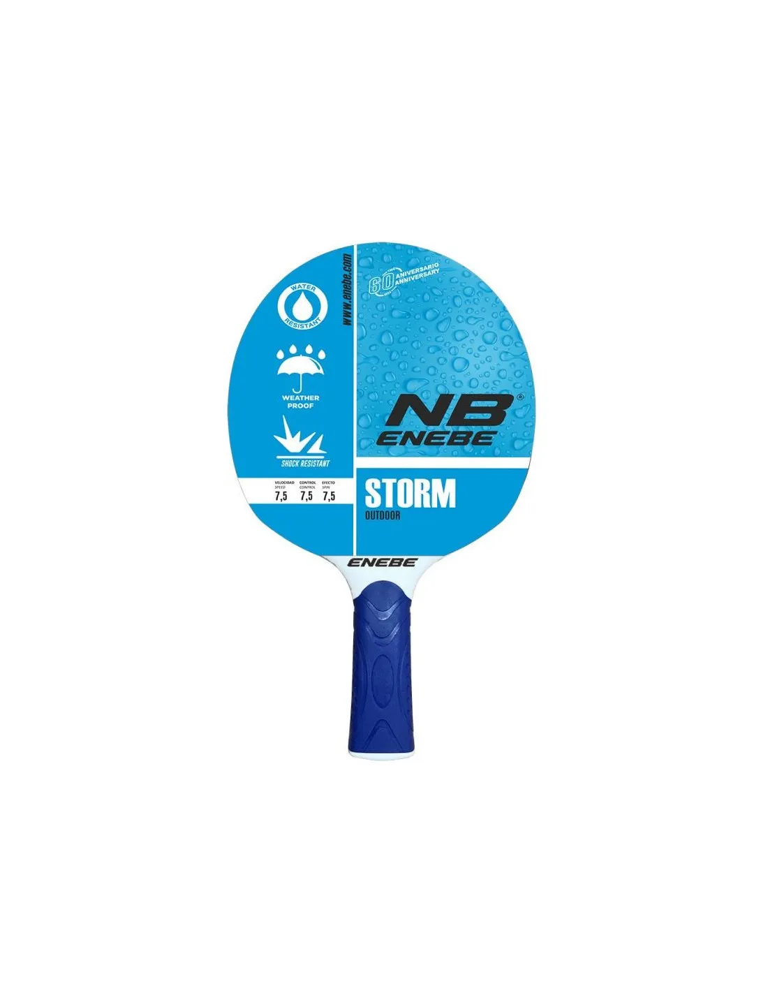 PALA DE PINGPONG ENEBE PONG STORM AZUL