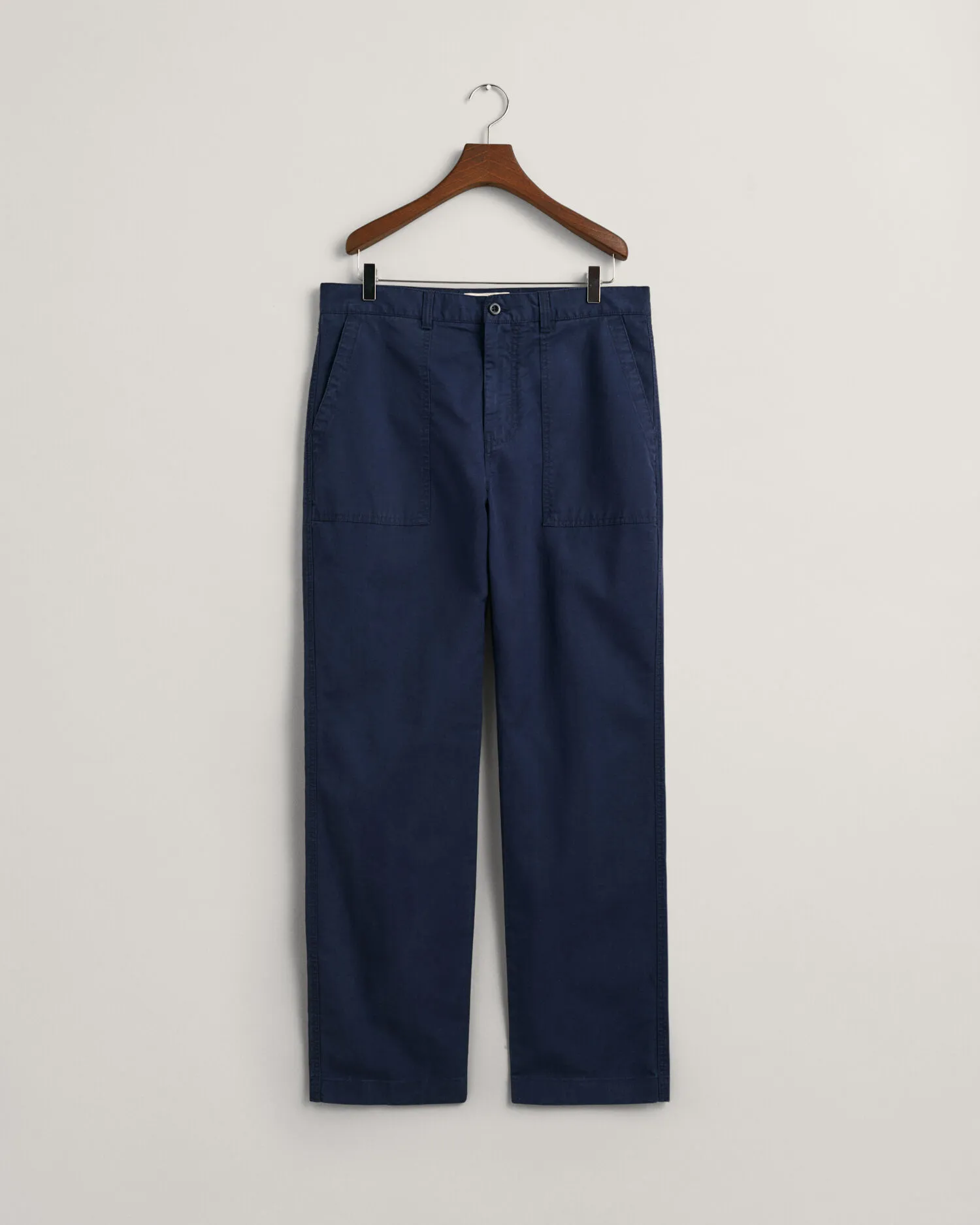 Pantalones chinos Regular Fit de algodón y lino