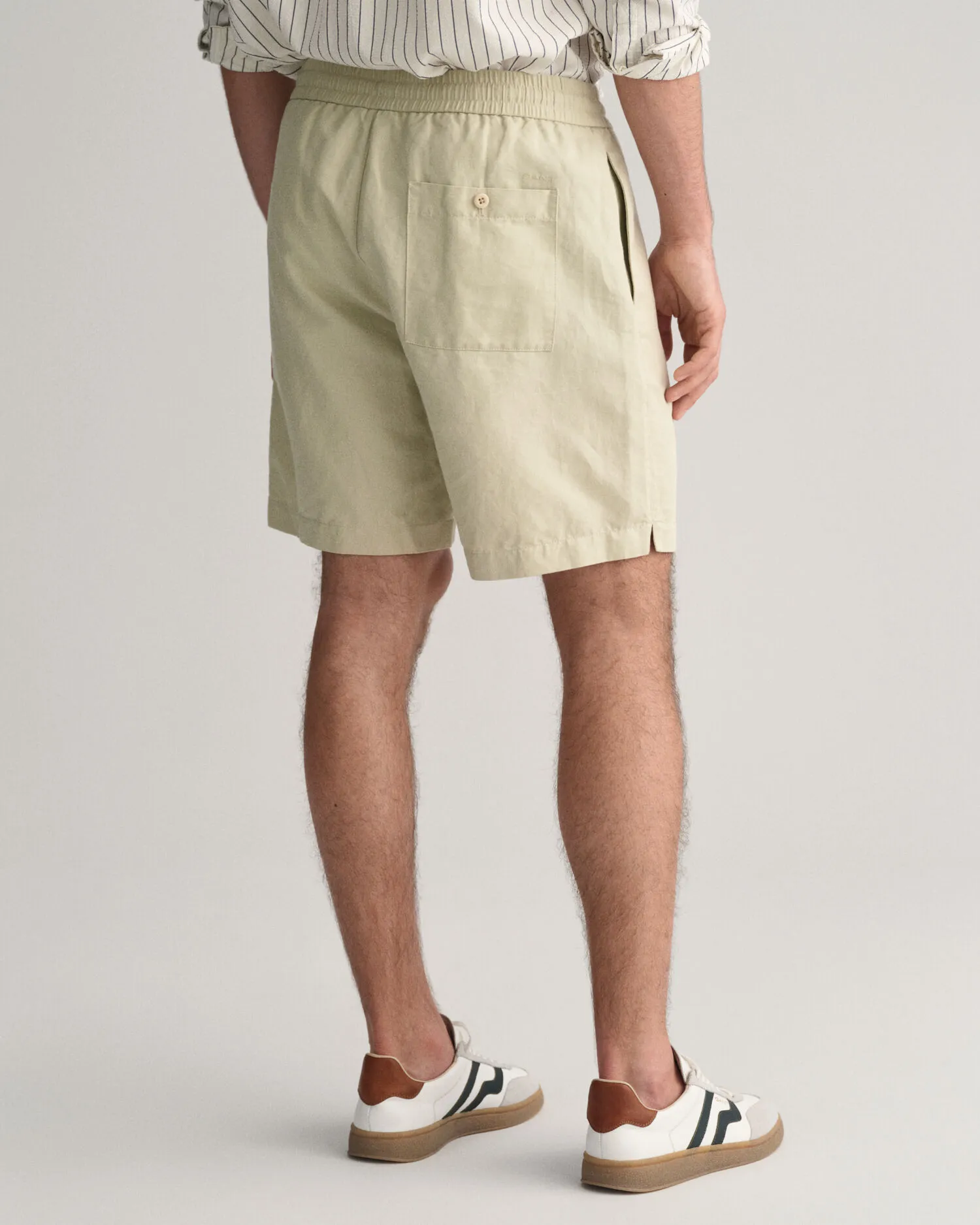 Pantalones cortos de lino y algodón