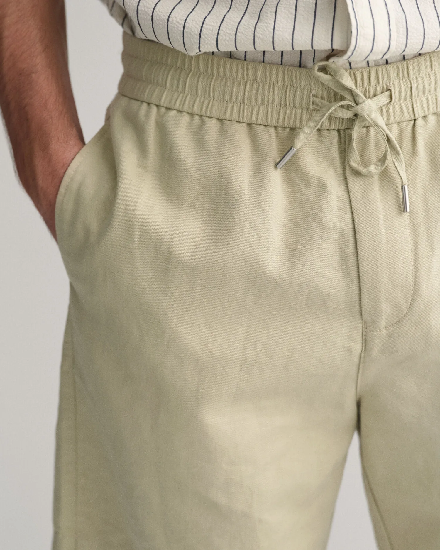 Pantalones cortos de lino y algodón