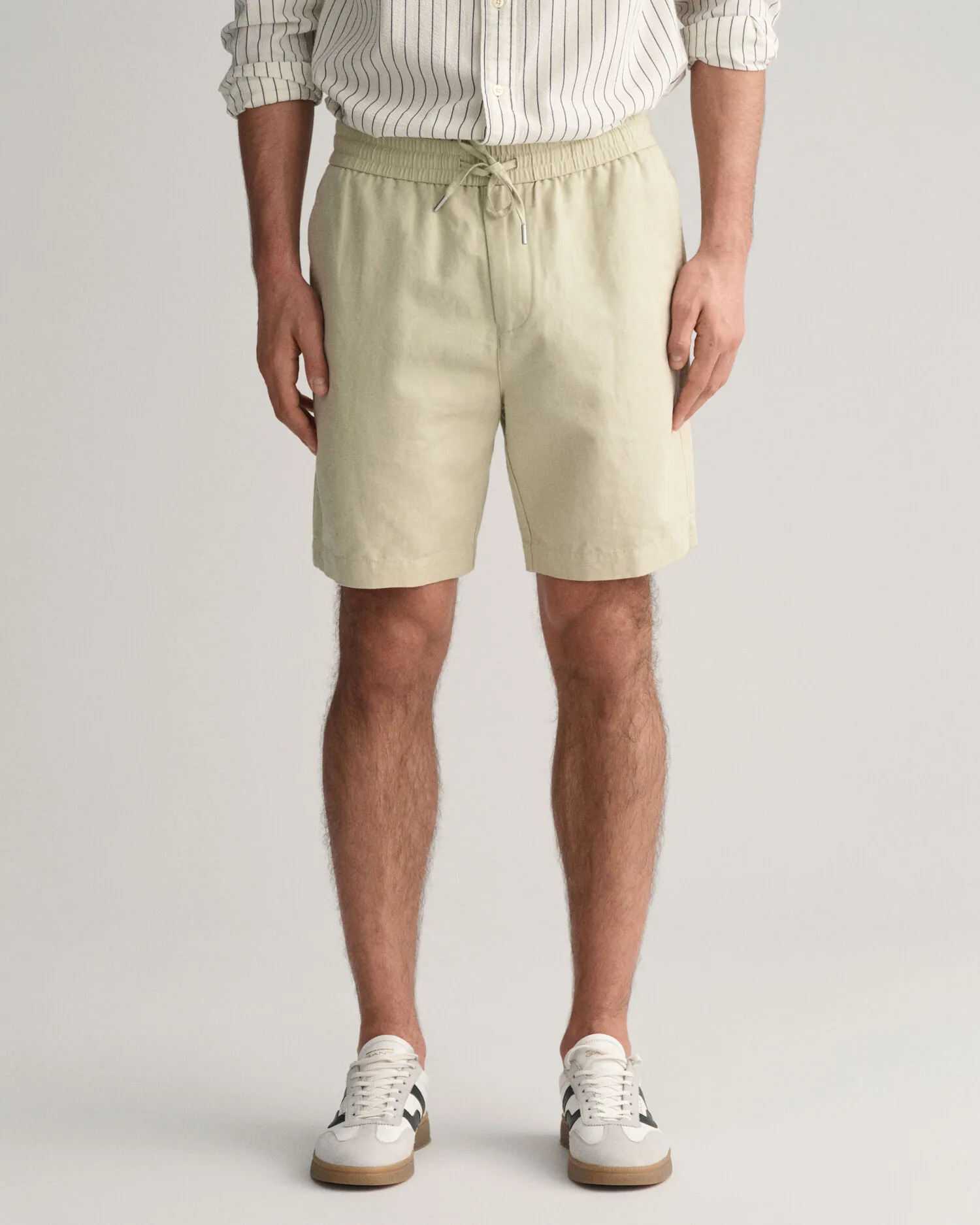 Pantalones cortos de lino y algodón