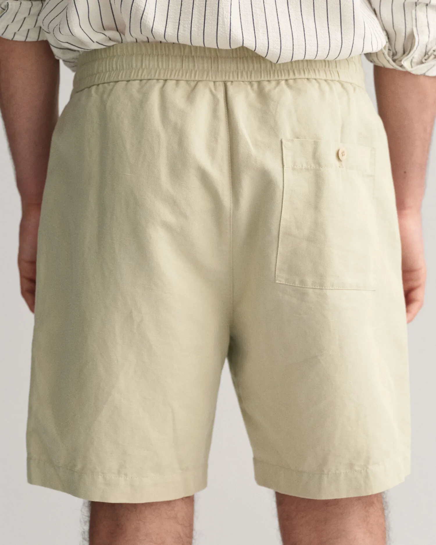 Pantalones cortos de lino y algodón