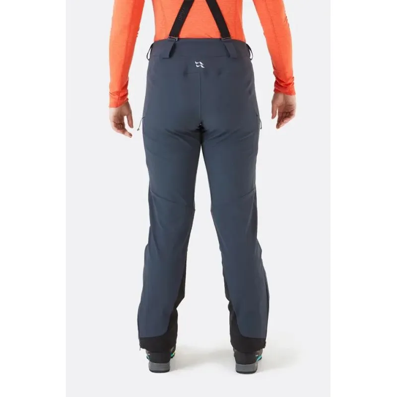 Pantalones softshell de mujer Rab Ascendor Alpine (Ebony)