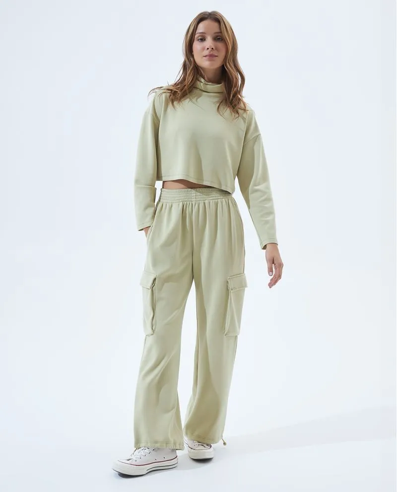 Pantalón con pretina elástica para mujer
