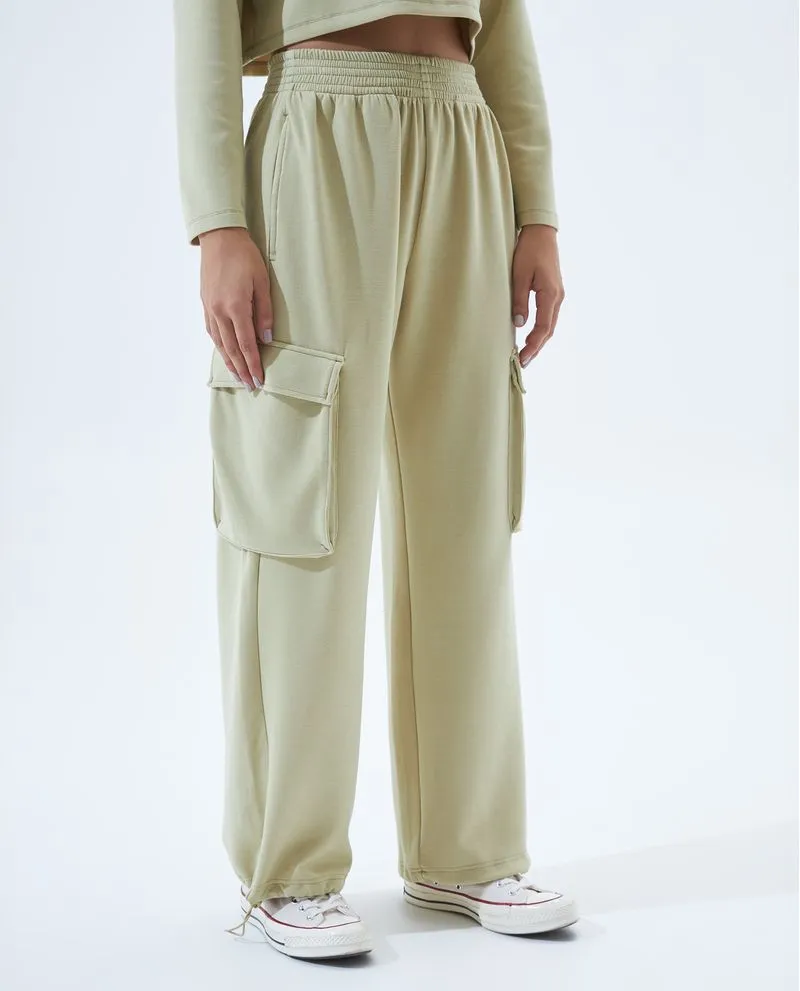 Pantalón con pretina elástica para mujer