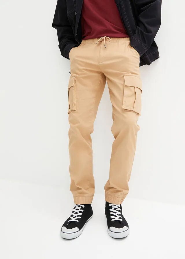 Pantalón de estilo cargo Café con leche