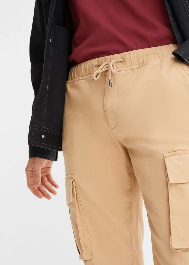 Pantalón de estilo cargo Café con leche