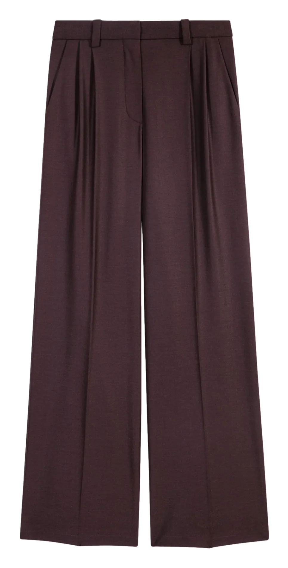 Pantalón de pinzas en marron