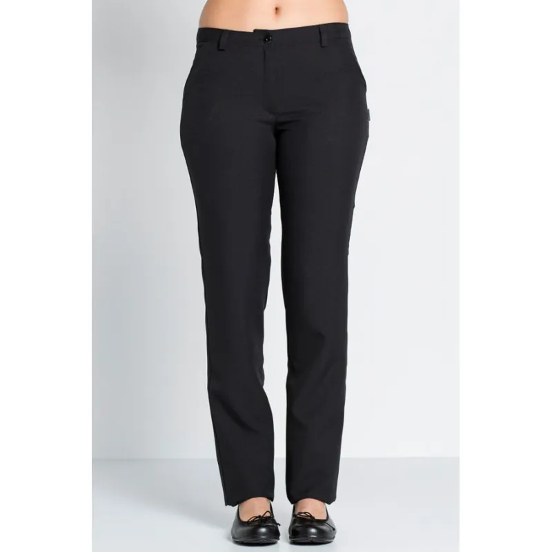 PANTALóN LABORAL MUJER NEGRO DE POLIéSTER CON BOLSILLOS  DYNEKE