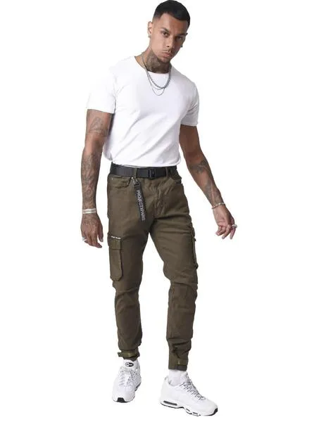 Pantalón PXP Bolsillos vaqueros cargo verde