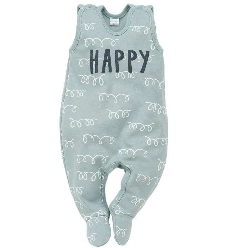 Pelele de tirantes para bebé colección Happy Llama