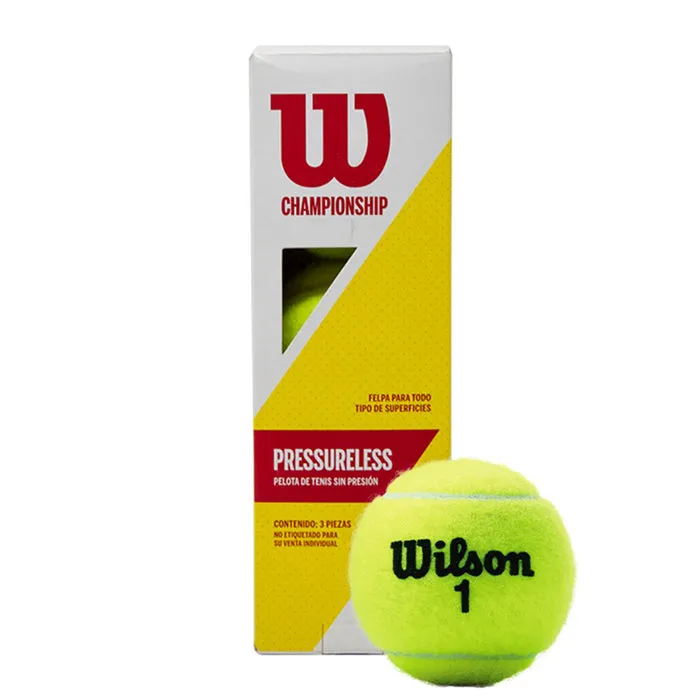 PELOTA DE TENNIS CHAMPIONSHIP PRESSURELESS