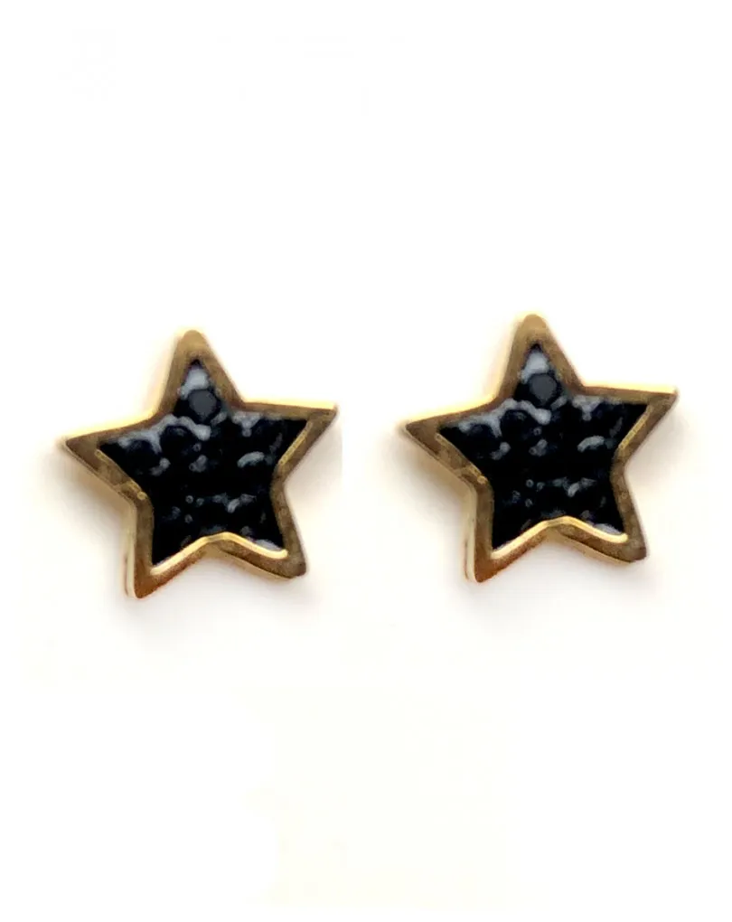 PENIDIENTES PEQUEÑOS CON GRACIOSAS ESTRELLITAS DE COLOR