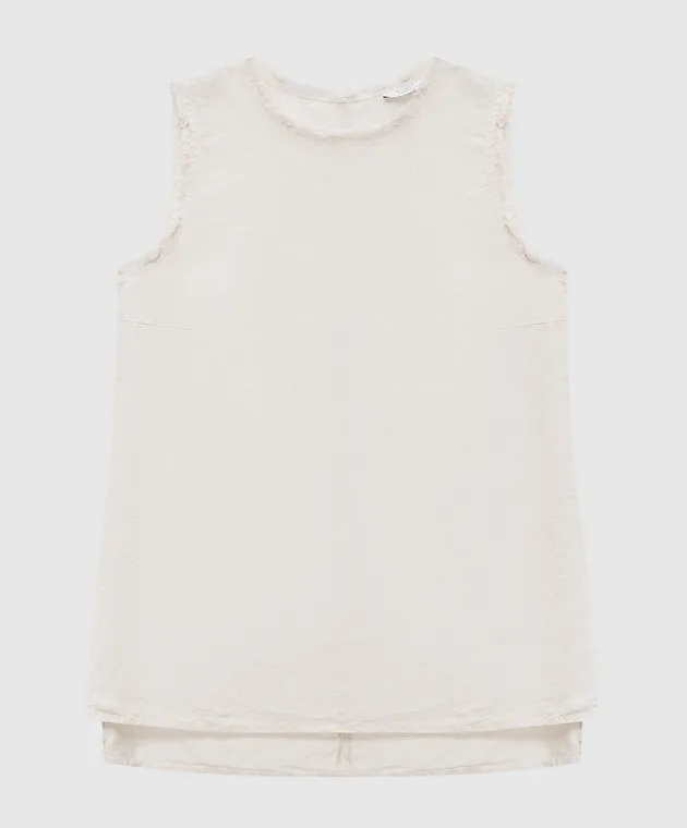 Peserico Beige linen top