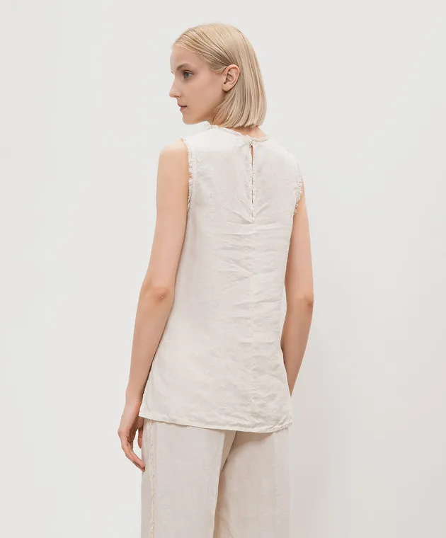 Peserico Beige linen top