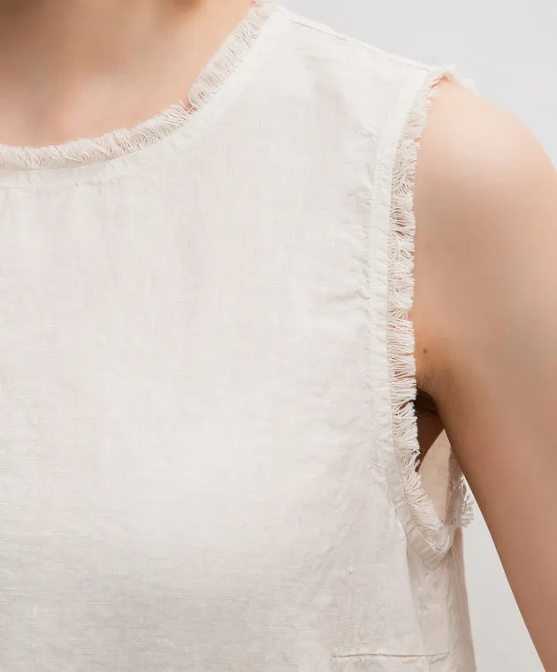 Peserico Beige linen top