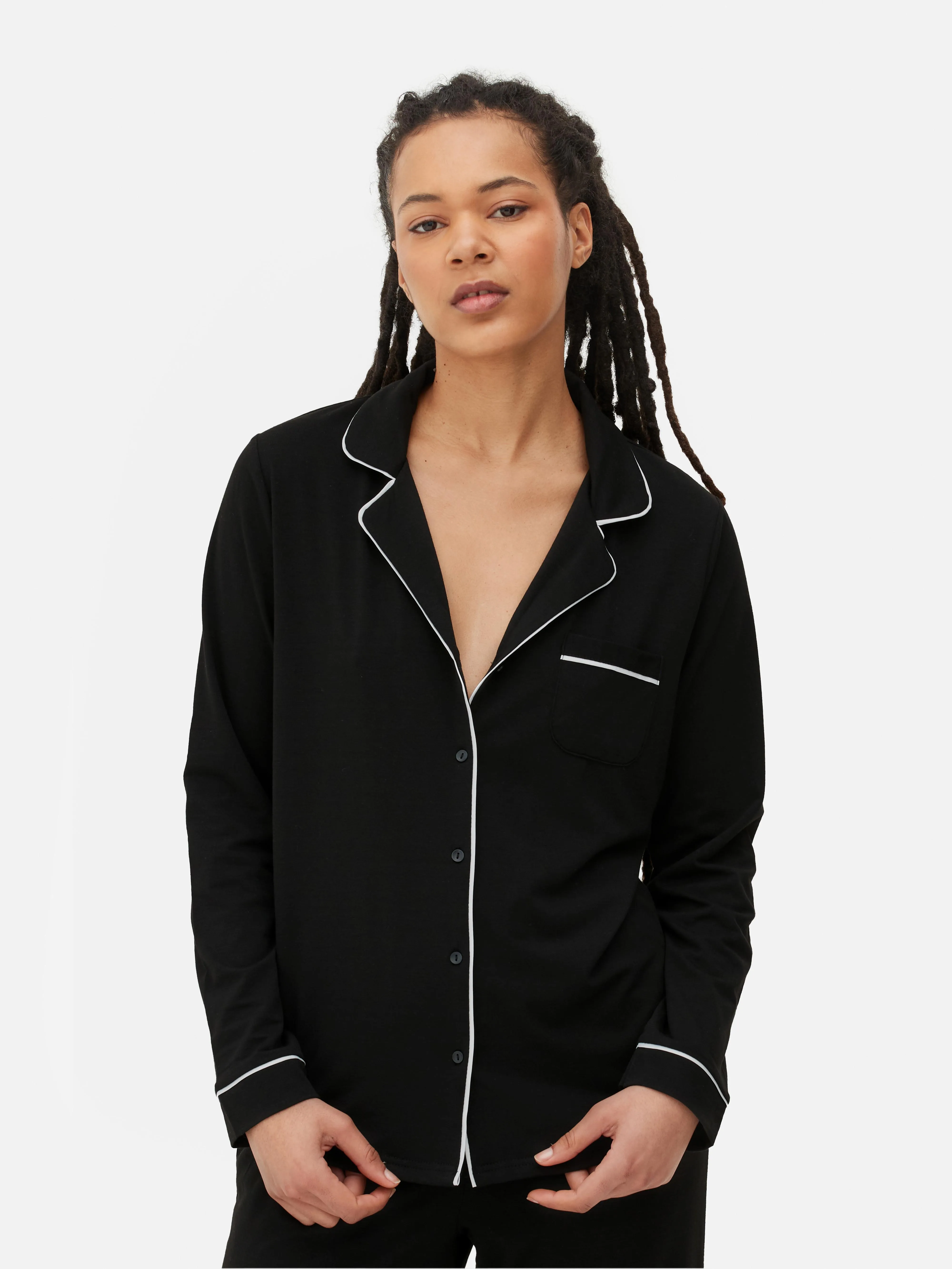 Pijama de punto de estilo masculino