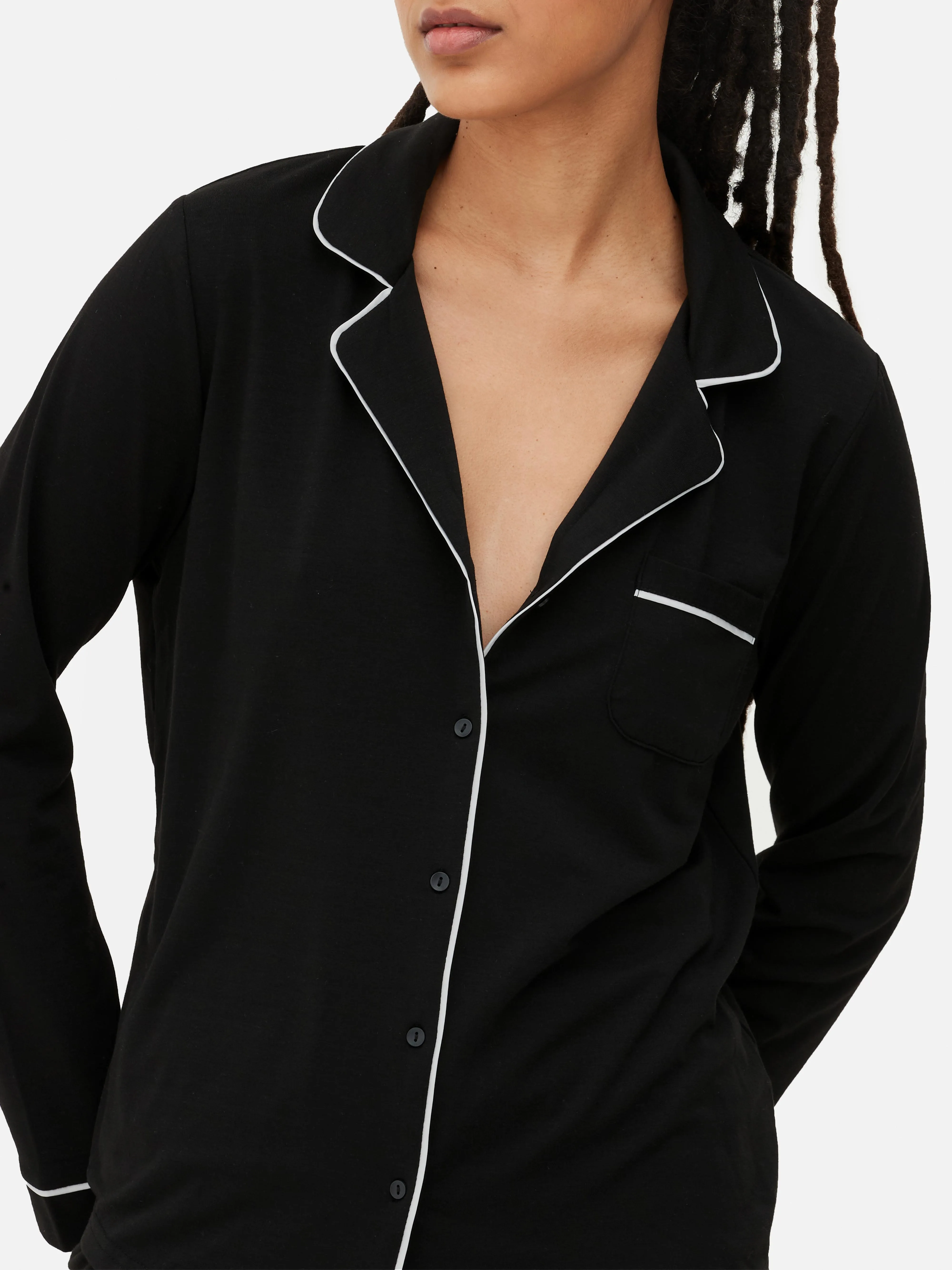 Pijama de punto de estilo masculino