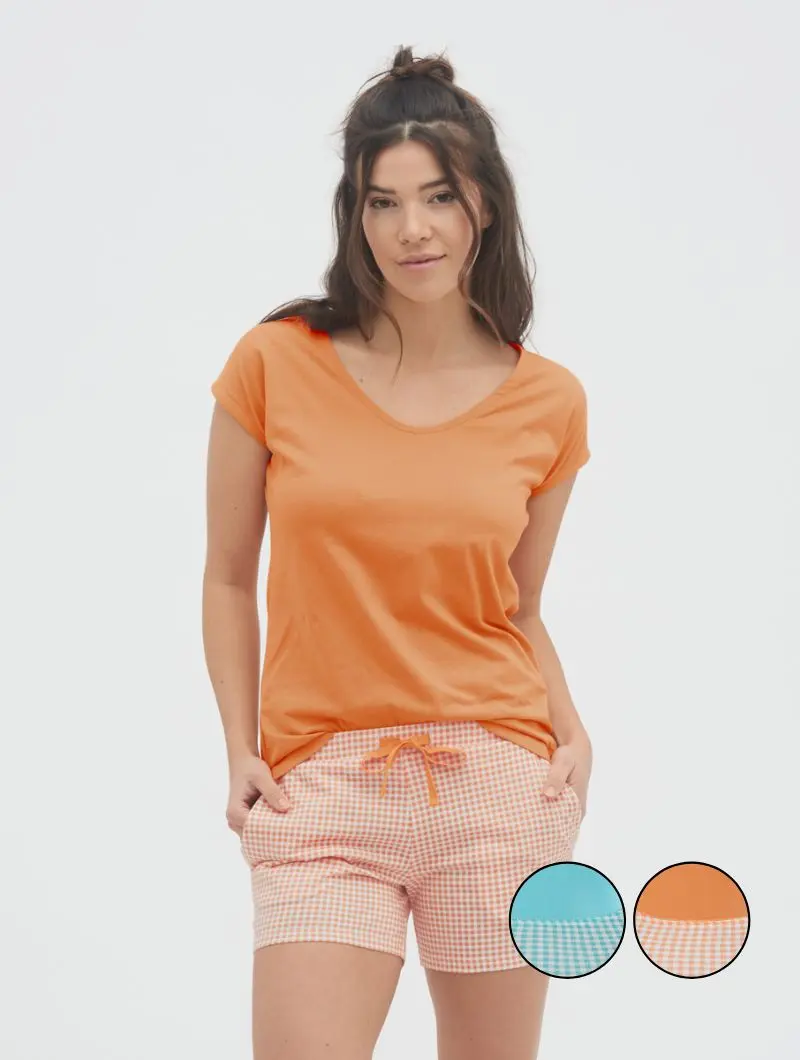 Pijama mujer de verano de algodón orgánico