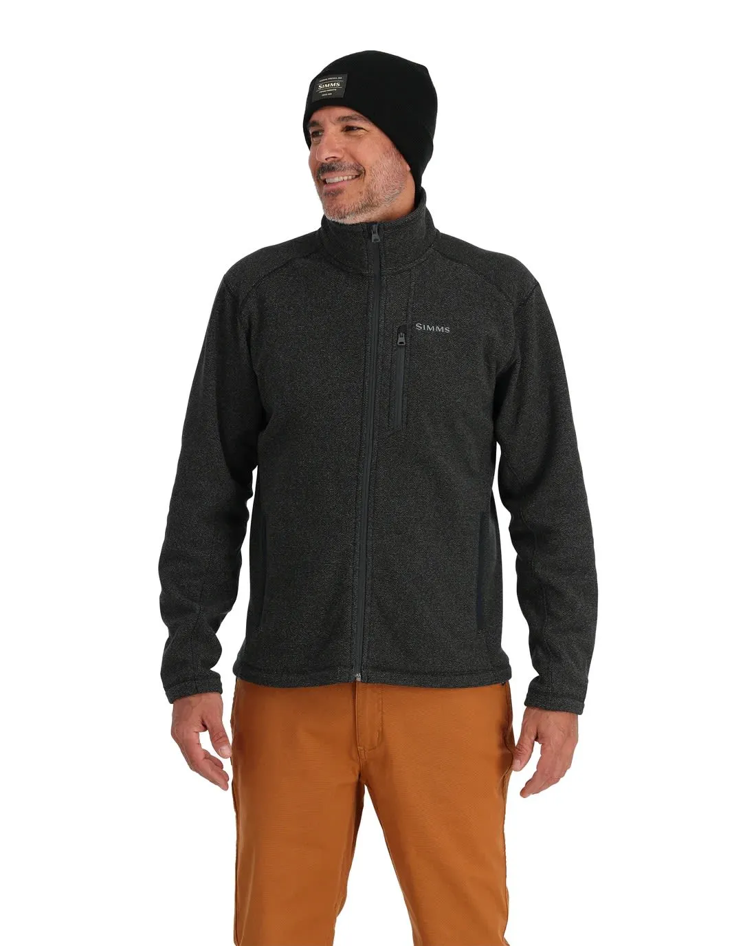 POLAR RIVERSHED FULL ZIP BLACK HEATHER