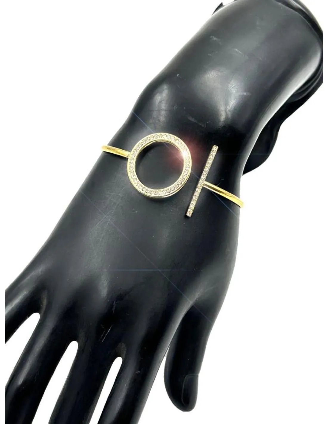 PULSERAS DORADAS DE FIESTA CON CIRCON DISEÑO ACTUAL Y ELEGANTE