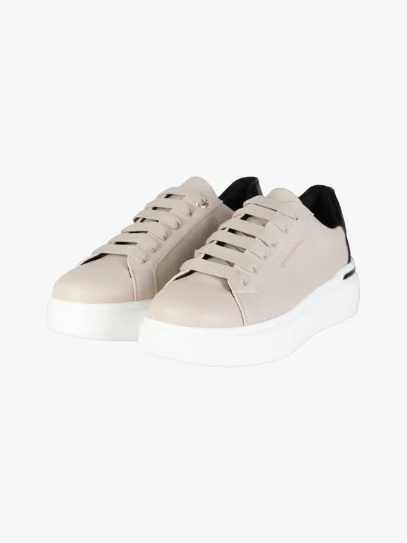 Queen Helena Zapatillas de mujer con cordones y suela alta.