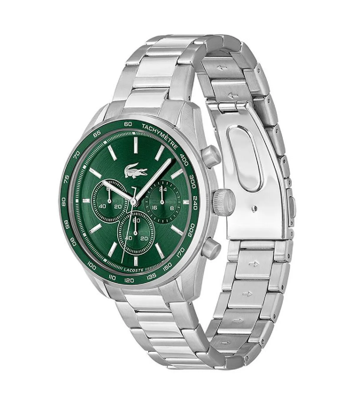 RELOJ LACOSTE HOMBRE BOSTON PLATEADO Y VERDE  2011346