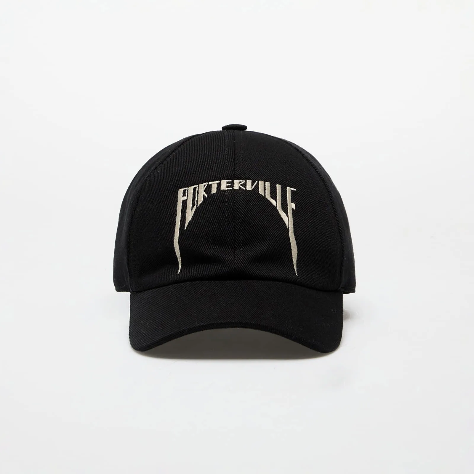 Rick Owens DRKSHDW Embroidered Denim Baseball Cap Black/ Pearl