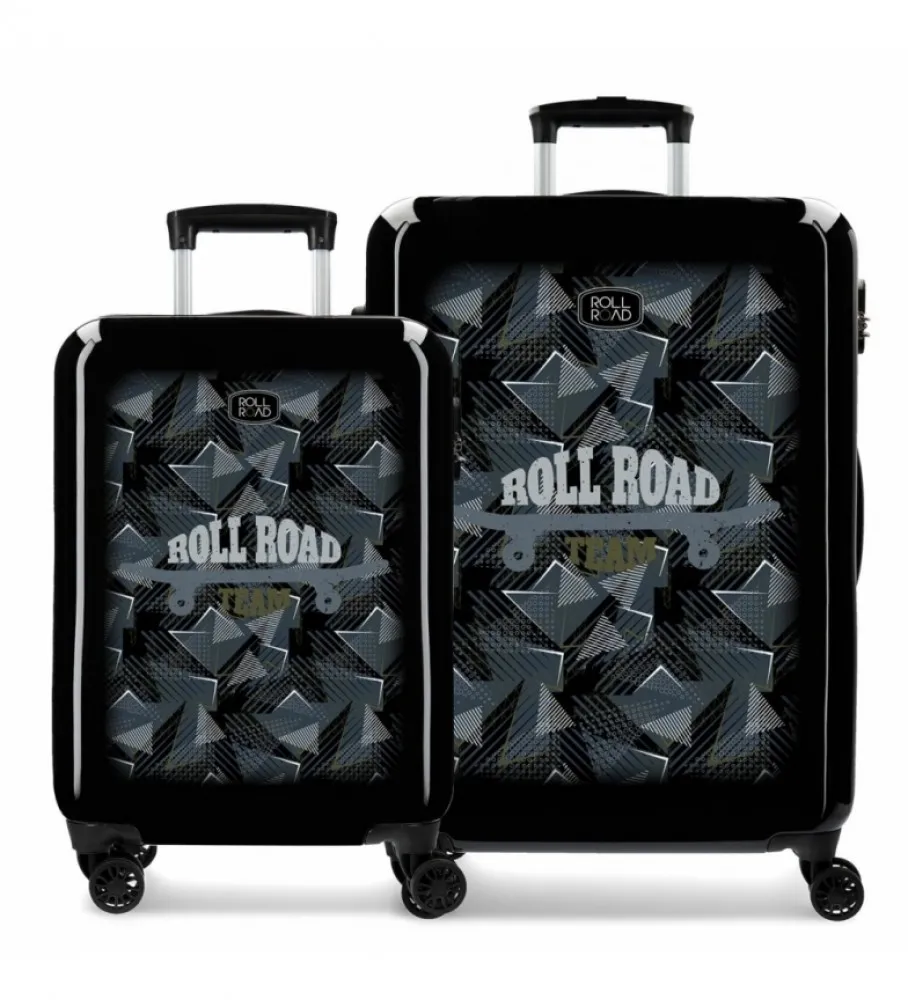 ROLL ROAD JUEGO DE MALETAS TEAM RÍGIDAS 5569CM NEGRO