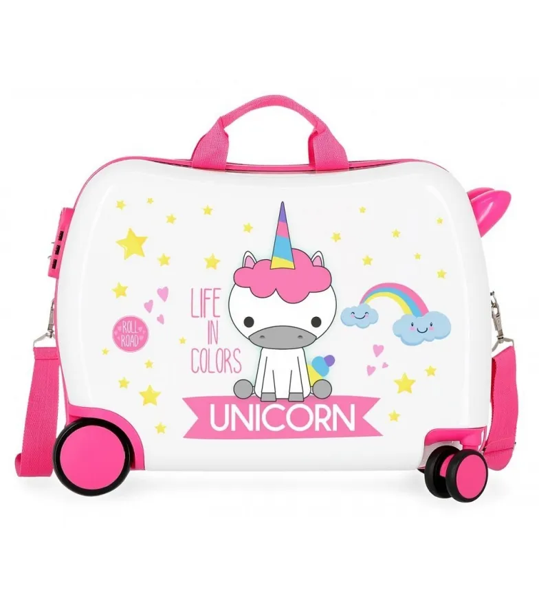 ROLL ROAD MALETA CORREPASILLOS 2 RUEDAS MULTIDIRECCIONALES LITTLE ME UNICORN