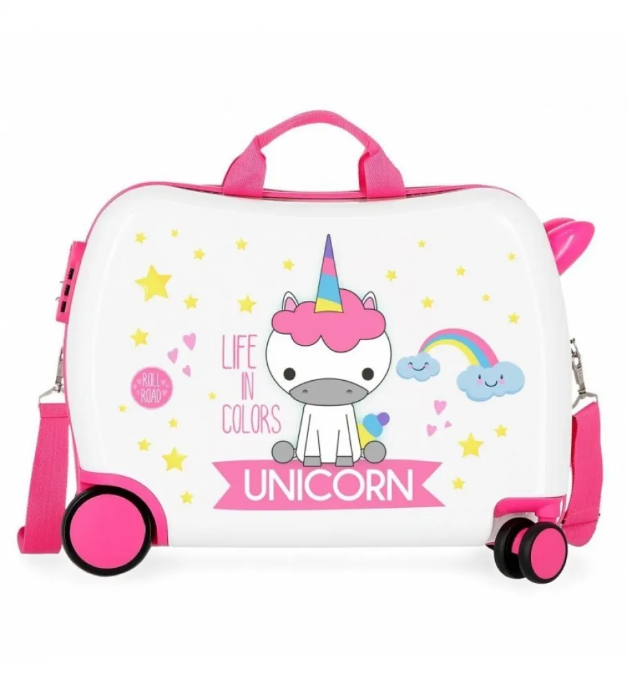ROLL ROAD MALETA CORREPASILLOS 2 RUEDAS MULTIDIRECCIONALES LITTLE ME UNICORN