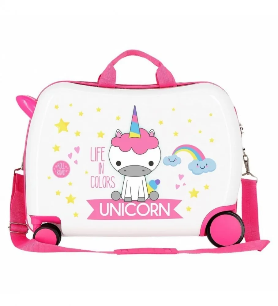 ROLL ROAD MALETA CORREPASILLOS 2 RUEDAS MULTIDIRECCIONALES LITTLE ME UNICORN