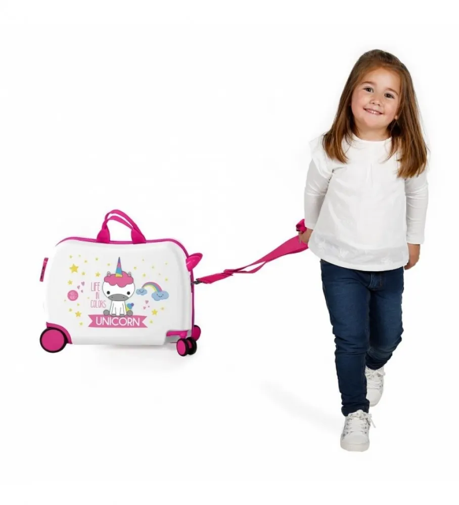 ROLL ROAD MALETA CORREPASILLOS 2 RUEDAS MULTIDIRECCIONALES LITTLE ME UNICORN