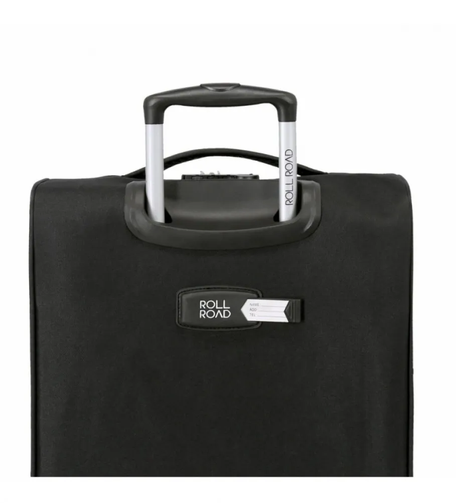 ROLL ROAD MALETA DE CABINA ROLL ROAD ROYCE 55CM NEGRA 40X55X20CM