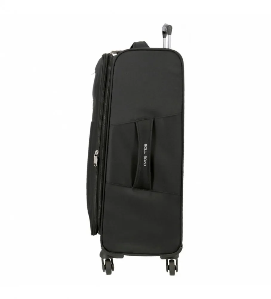 ROLL ROAD MALETA MEDIANA ROLL ROAD ROYCE 66CM NEGRA 43X66X26CM
