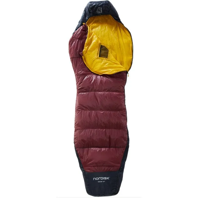 Saco de dormir NORDISK Oscar +10° Curve L (Rio Red)