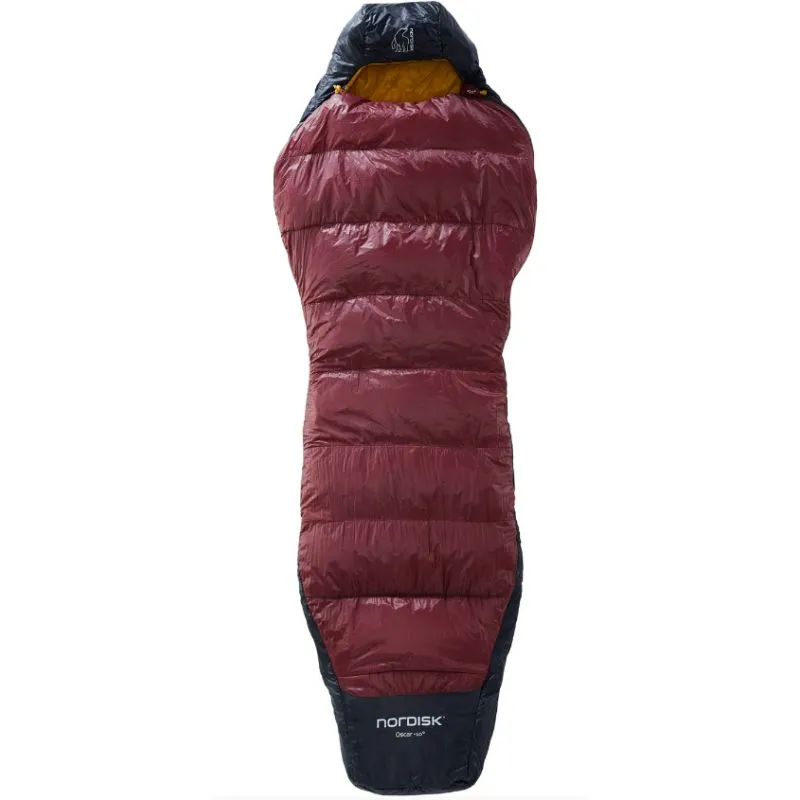 Saco de dormir NORDISK Oscar +10° Curve L (Rio Red)