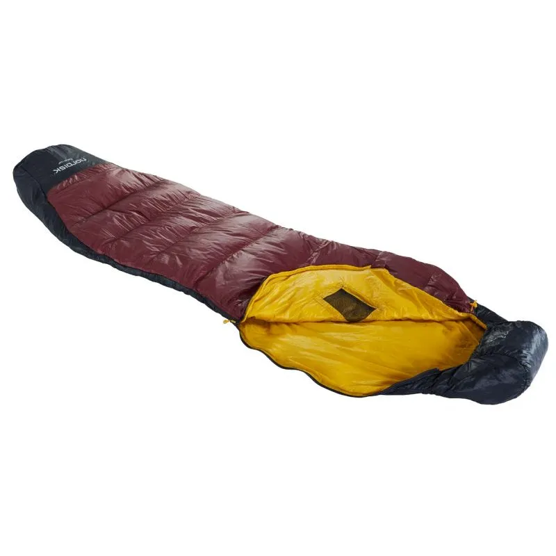 Saco de dormir NORDISK Oscar +10° Curve L (Rio Red)