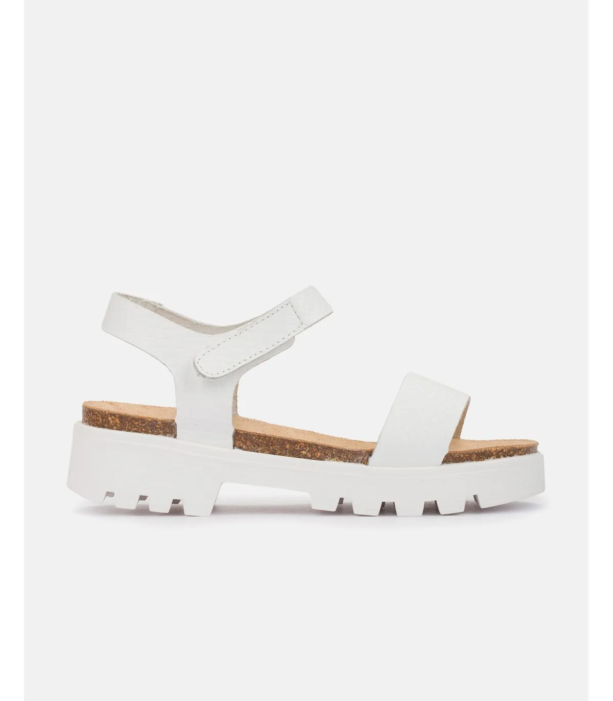 SANDALIA PLANA MANGO013 BLANCO