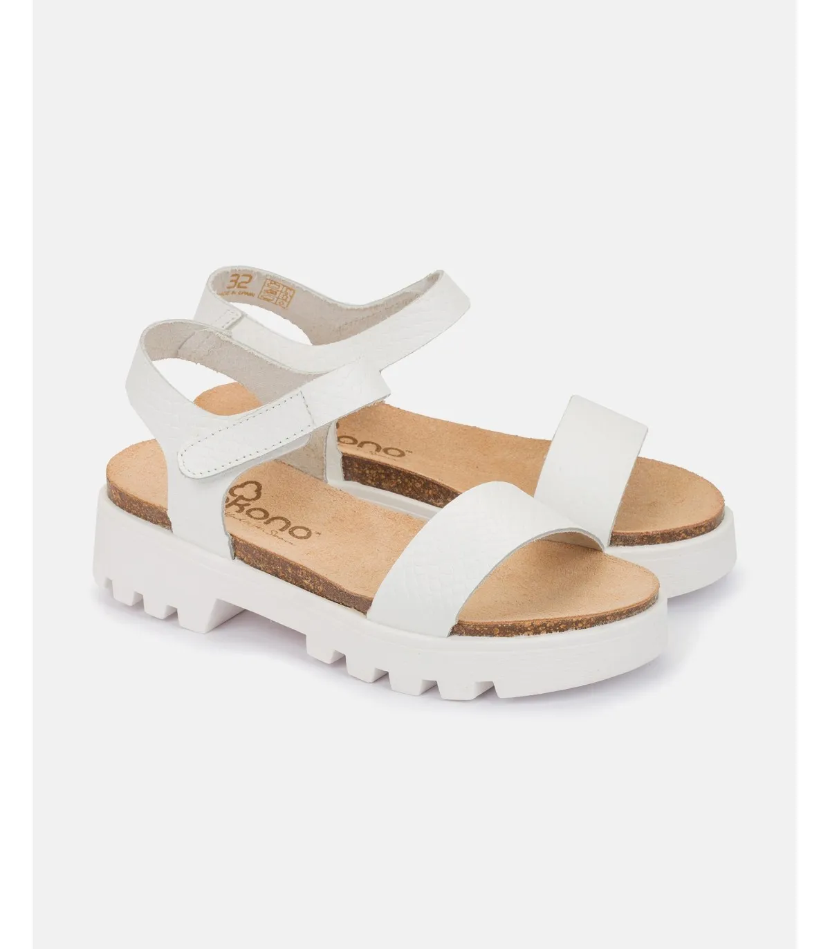 SANDALIA PLANA MANGO013 BLANCO
