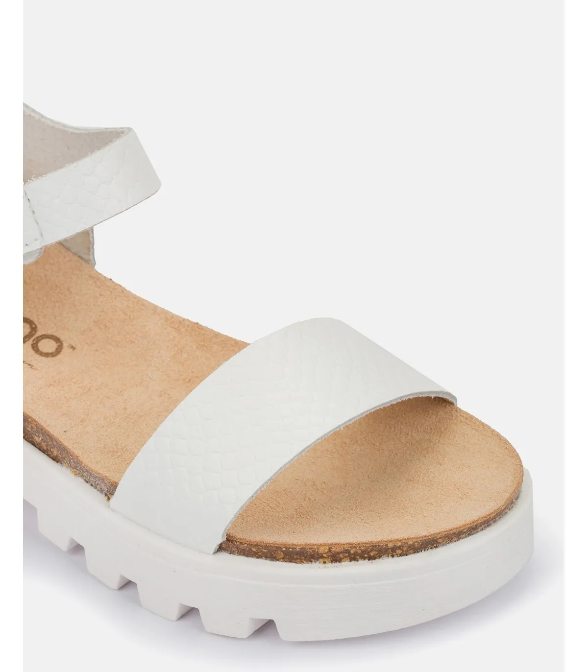 SANDALIA PLANA MANGO013 BLANCO
