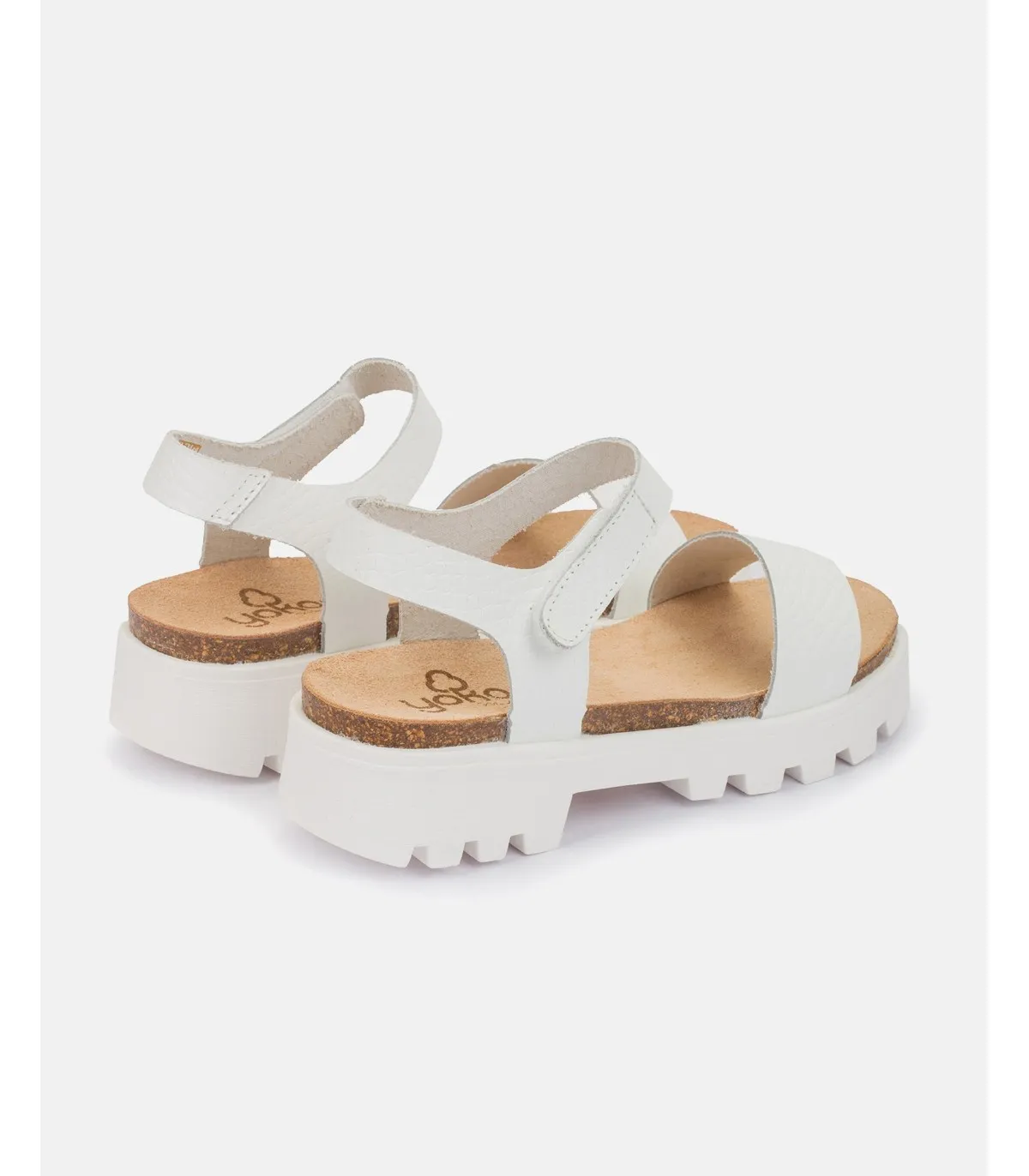 SANDALIA PLANA MANGO013 BLANCO