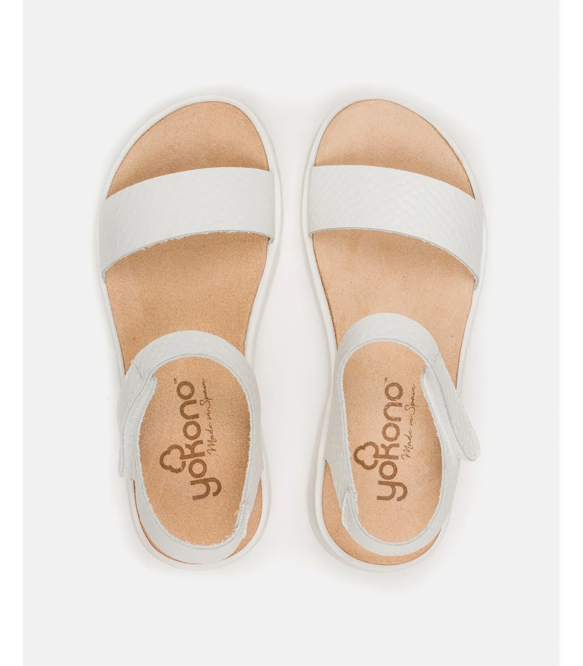 SANDALIA PLANA MANGO013 BLANCO