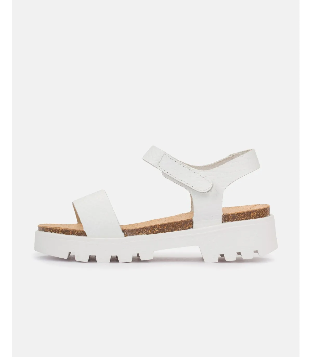 SANDALIA PLANA MANGO013 BLANCO