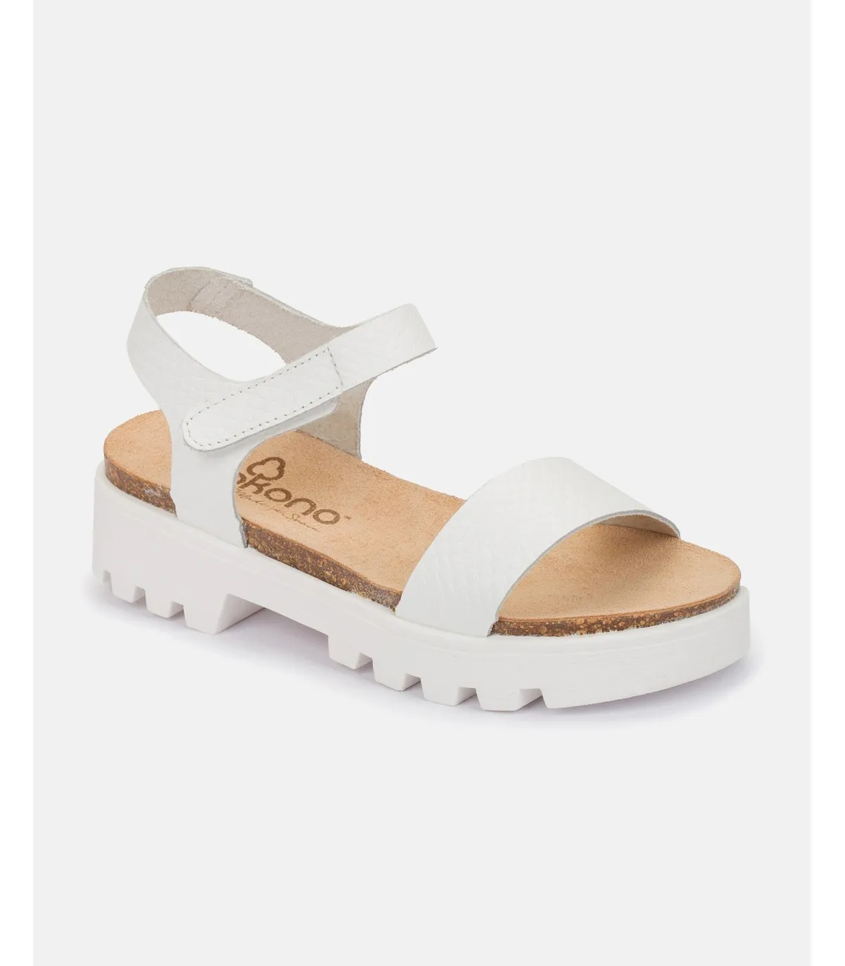 SANDALIA PLANA MANGO013 BLANCO