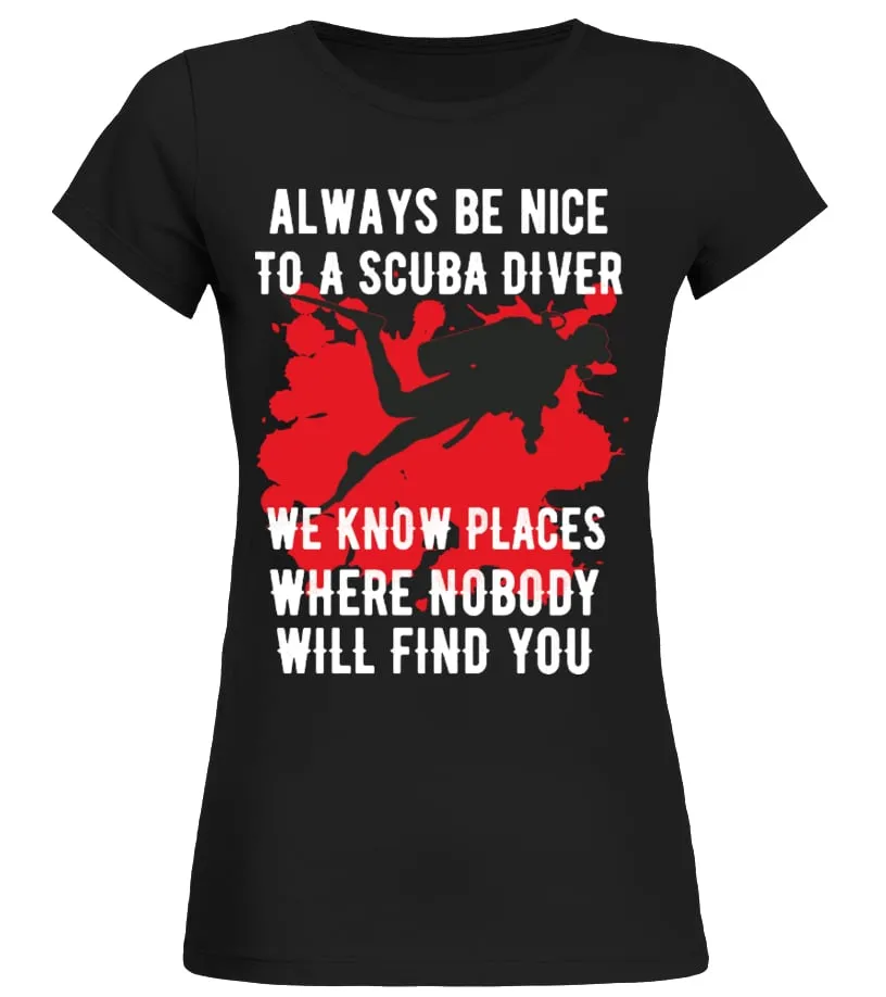 Scuba Diving Shirts LIMITED EDITION ! Camiseta cuello redondo Mujer
