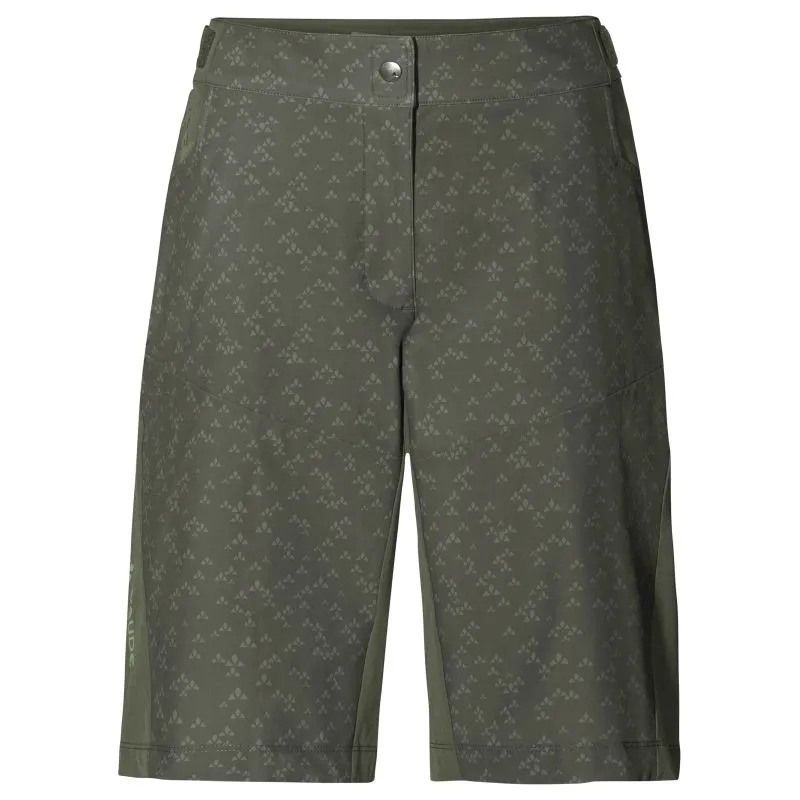 Short MTB Mujer Vaude Short estampado Ledro (caqui)