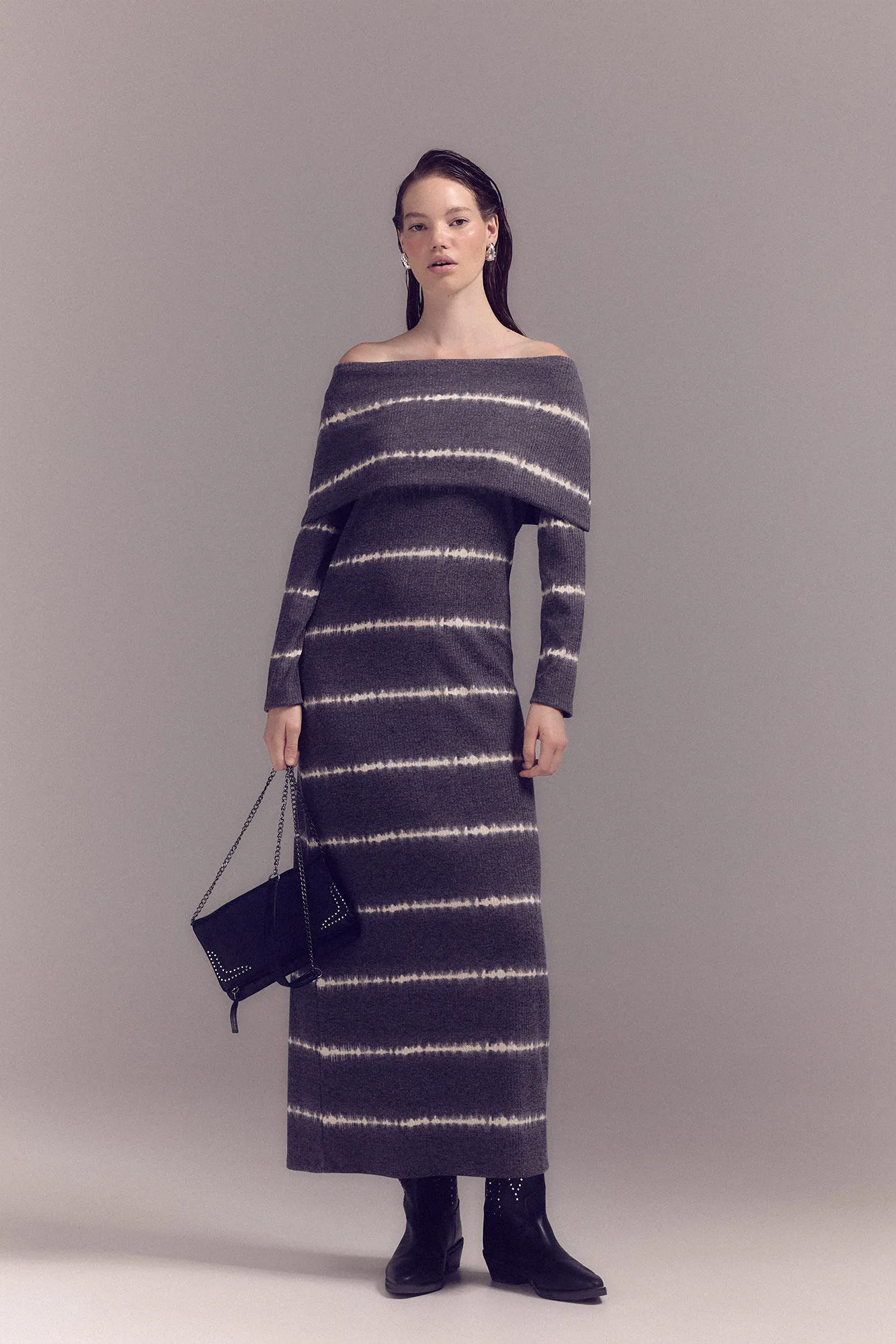 Slowlove Vestido punto tie dye