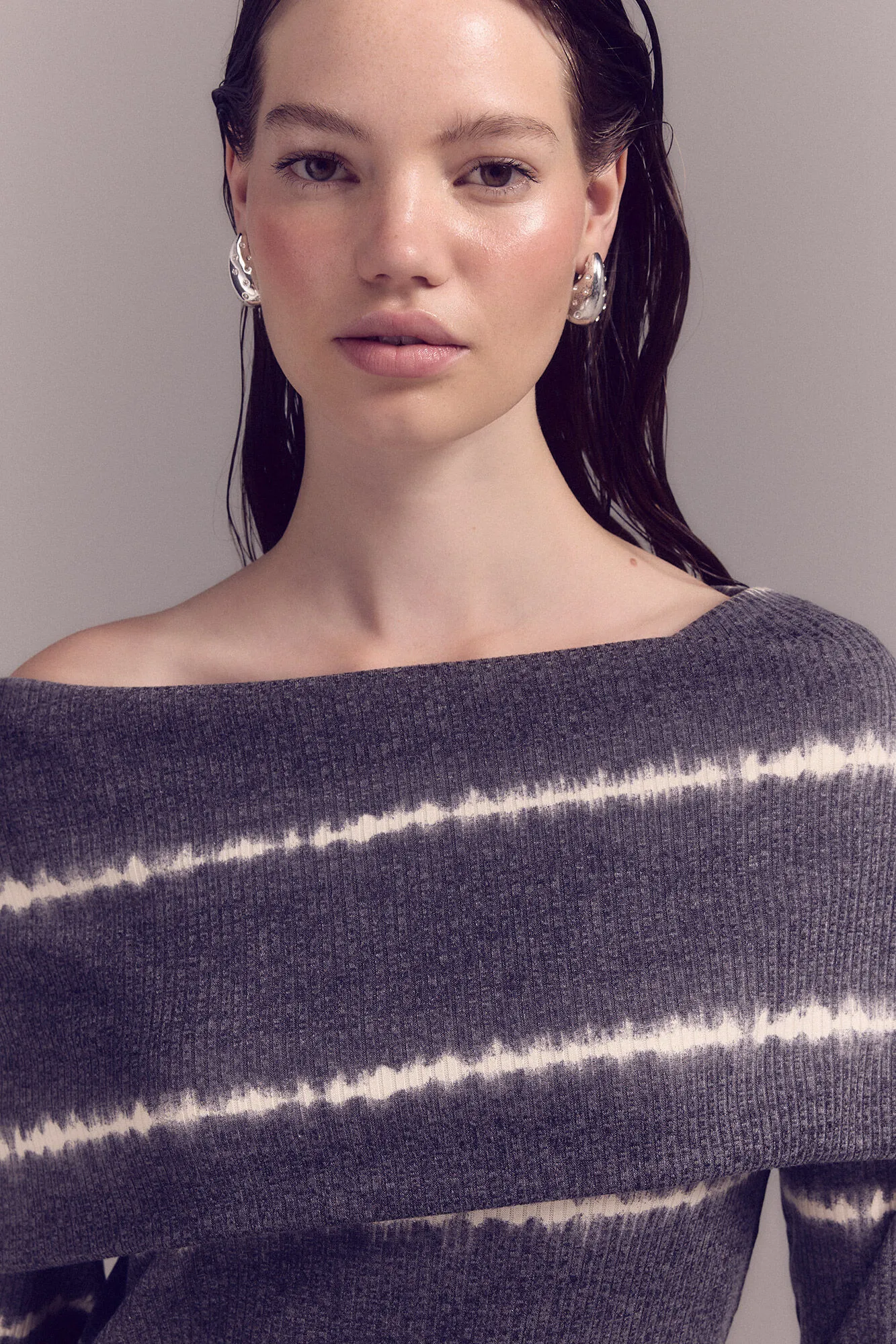 Slowlove Vestido punto tie dye
