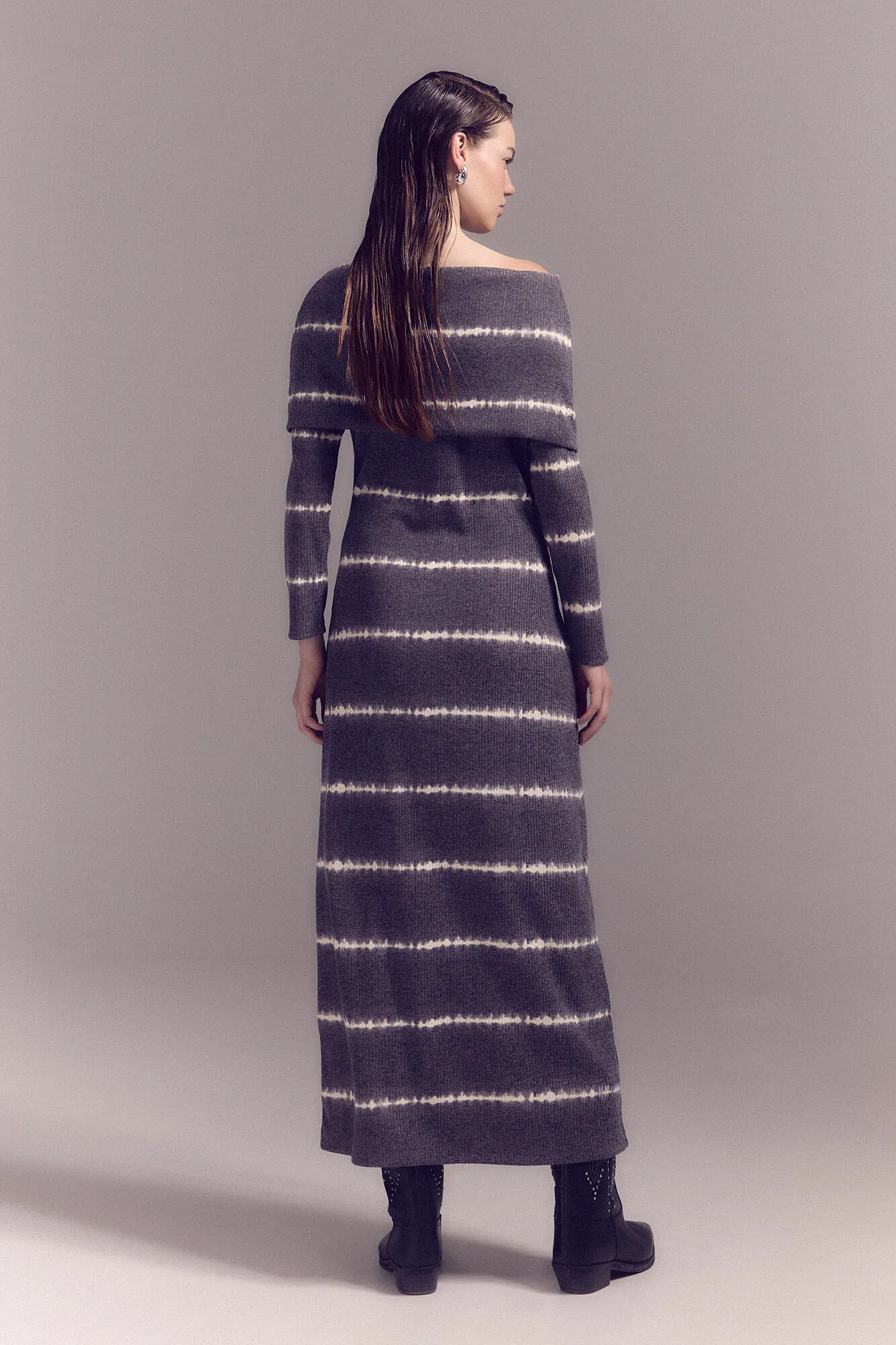 Slowlove Vestido punto tie dye
